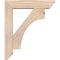 Ekena Millwork Westlake Slat Smooth Bracket w/ Offset Brace, Douglas Fir, 5 1/2"W x 22"D x 26"H BKT0604X22X26WTL06SDF - alternate 4
